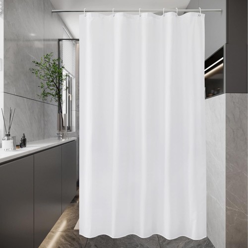 Duschvorhang 100x200cm weiß - duschvorhang,