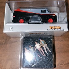 Brekina 18250 GMC Vandura A - TEAM mit 4  A Team Figuren Set  Neu Unbenutzt RAR 
