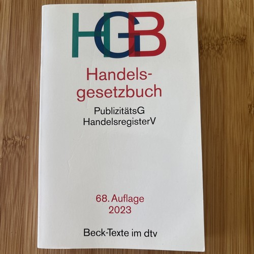 Handelsgesetzbuch hgb - handelsgesetzbuch, 68