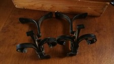 2 Vorhangstange 2 läufig Rustikal Antik Landhaus Schmiedeeisen 2 Stück