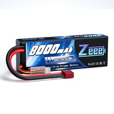 Zeee 7,4V 2S Lipo Akku T Stecker 8000mAh 100C Für RC Auto Boot Flugzeug LKW Heli
