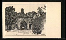 Künstler-AK Ubbelohde: Fulda, Paulstor 