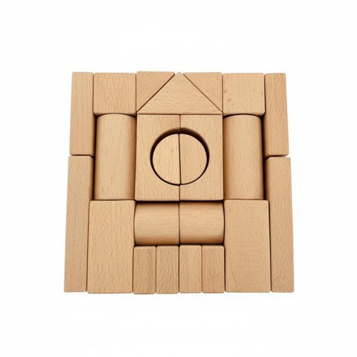 Holzbausteine set unlackiert - holzbausteine,