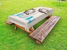 Auster outdoor tischdecke - auster,