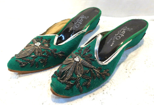 Hausschuhe slipper bestickt - hausschuhe,