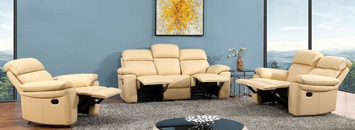 Leder sofa set 1 - sofa, 3+2+1