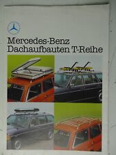 Mercedes Benz Katalog Händlerstempel Dachaufbauten T Reihe 10/80 FT-614