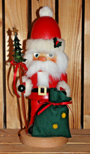 Christian Ulbricht Nussknacker Santa Weihnachtsmann mit Baum und Sack 35cm RAR