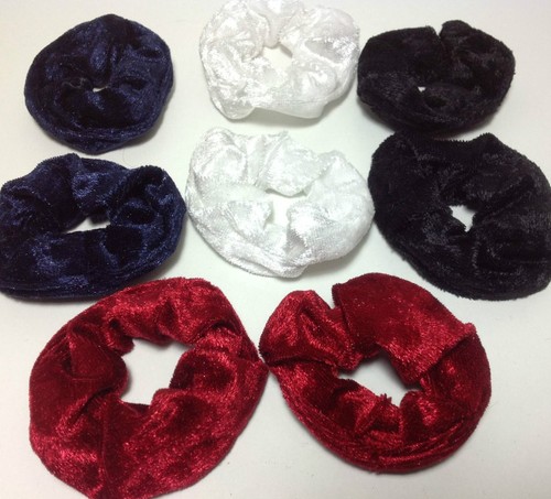 Samt scrunchie haargummi - 2, samt-scrunchie