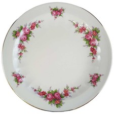 Kuchenteller Dessertteller Frühstücksteller Goldrand Seltmann Weiden Rote Blumen