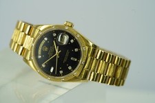 Rolex Day-Date 18038 Borke Presidentenband Brillant Lünette und Zifferblatt Orig