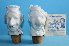 Lustige Raucher / 2 Porzellan
