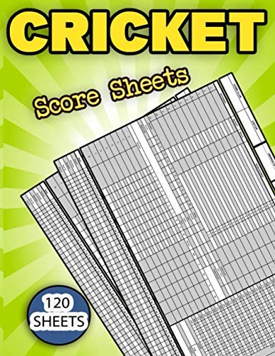 Cricket score sheets 120 blatt - 120,