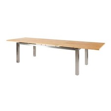 Diamond Garden Levanto Ausziehtisch 220-320x100 cm Gartentisch Edelstahl Teak