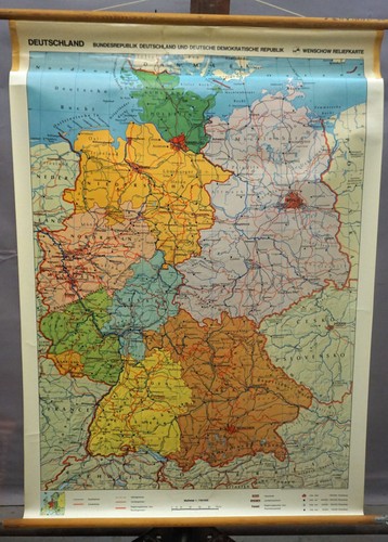 Wandkarte rollbild poster - poster, brd