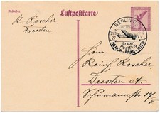 Luftpost-Ganzsache mit