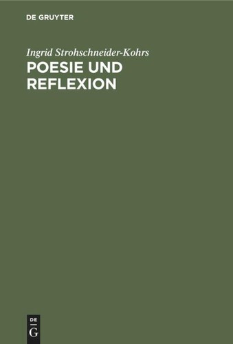 Poesie und reflexion ingrid - und,