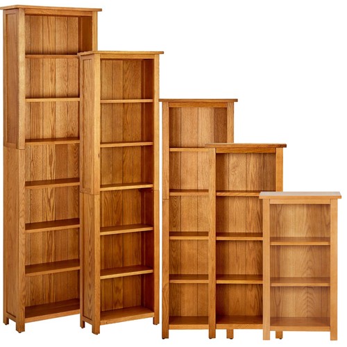 Bücherregal eiche massivholz - bücherregal,