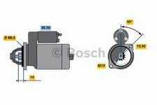 BOSCH 0 986 016 730 Starter Anlasser 1,1kW für NISSAN MICRA III (K12) 12V
