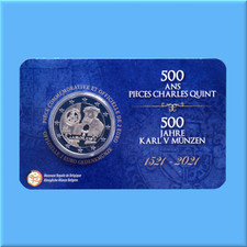 2 Euro - Gedenkmünze - Belgien 2021 - Original Coincard Karlsgulden - Wallonisch