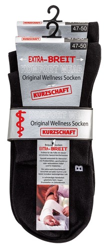 Socken extra breit weit - &,