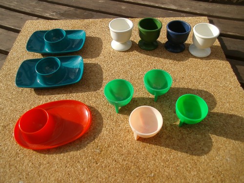 70er plastik eierbecher - 60/70er,