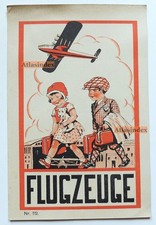 Alte Werbung  Delphi Kinder Schuhe Halle a/S. Magdeburg - Flugzeuge 1896 - 1932
