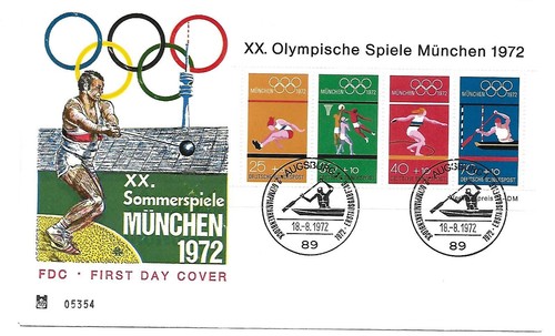 Brd olympiade 1972 fdc - 8,, 1972,
