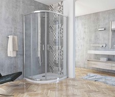 Duschkabine rund halbrund