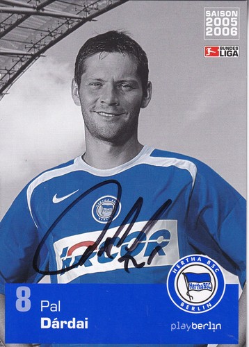 Autogramm pal dardai hertha - pal, (hertha