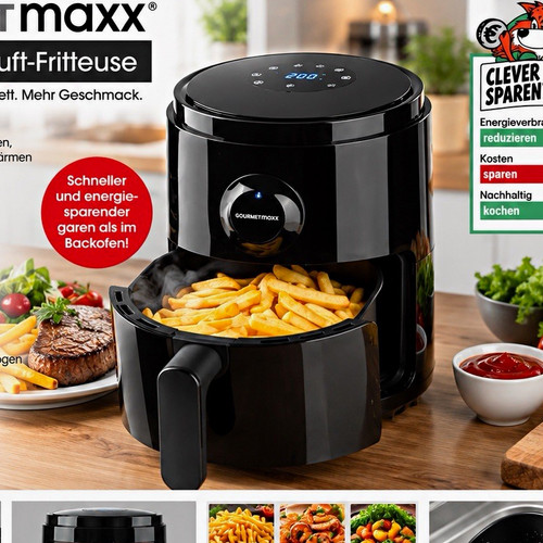 Gourmetmaxx airfryer 1400w - 3l,
