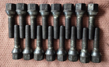 Radschrauben im 2 er Pack Schaftlänge 45mm Kegelbund schwarz M12x1,5