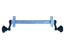 750 kg BWN-Schlegl AM:1200 Gummifeder PKW Anhänger Achse VK60ungebremst AS:100*4