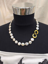 Collier aus echten Süßwasserperlen, Keshi-Stil