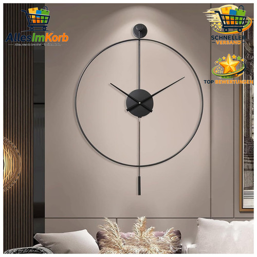 Wanduhr modern leise 60cm - modern,