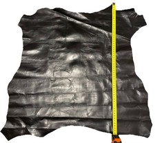 Lederhaut Schwarz Echtleder  Lammleder Echt Leder 62x52 Cm