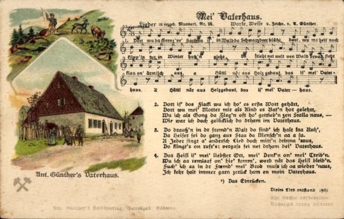 Künstler lied günther - lied, ak