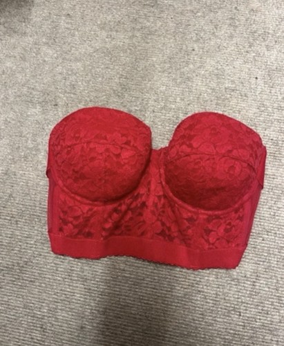 Asos corsett top rot spitze - corsett,