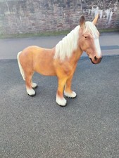Pferd groß 105x96cm Garten Deko Figur Pferde Dekoration Bauernhof Skulptur Neu
