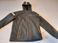 cmp Softshell Jacke Kinder, 152, 12 Jahre, Grün/khaki mit orange, Outdoorjacke