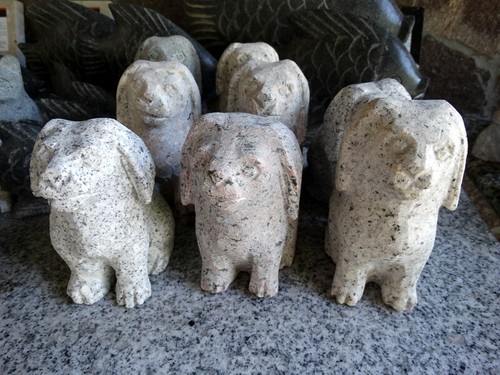 Hund aus granit - hund,
