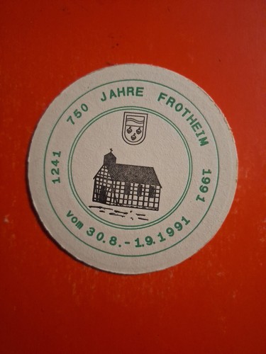 Bierdeckel 1991 frotheim - 1991,