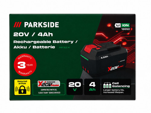 Parkside 20v 4ah akku - parkside®, /