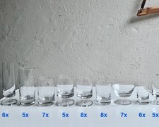 Kollektion Peill & Putzler Malta. 57 (!) Gläser. Mid Century. 70er Jahre Design