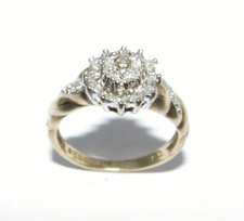 Damen 9ct 9carat Gelbgold