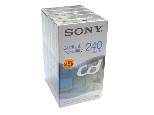 Sony vhs kassette e - 5, e-240cdg