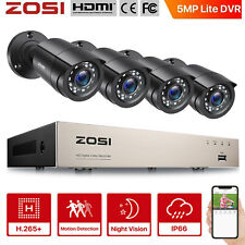 ZOSI HD 1080P 8CH Überwachungskamera Set DVR CCTV 4xAußen Bullet Kamera ohne HDD