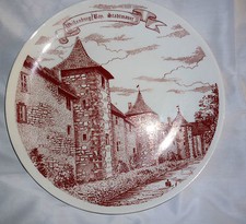 Teller Zierteller Sammelteller Deko Weissenburg Stadtmauer Ø 24,5cm gebr T18