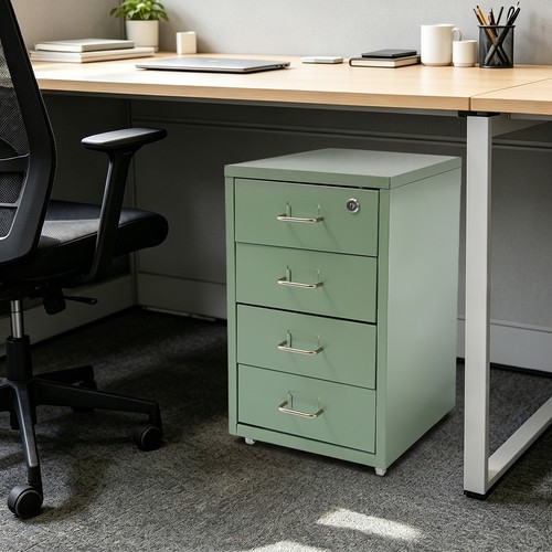 Grün mobiler aktenschrank - grün,