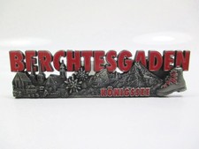 Berchtesgarden Magnet Metall Souvenir Germany Kirche Wanderschuhe big letter